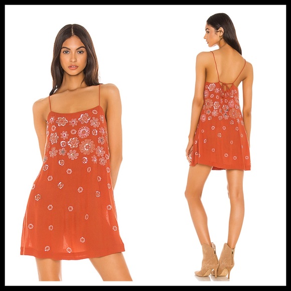 FREE PEOPLE BOHO SLIP SUN TANK MINI DRESS A3C - Picture 9 of 16